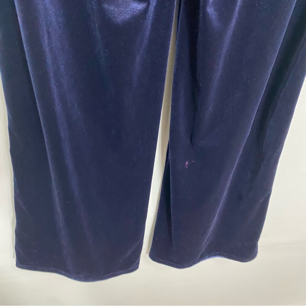 Favorite Daughter The Masha Super High Rise Wide Leg Navy Blue Velvet Size 31 - Picture 8 of 12